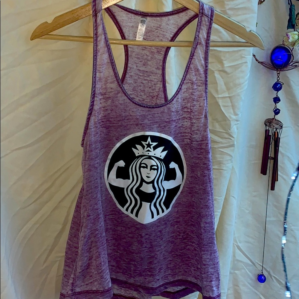 *STUDLY STARBUCKS SWEETHEART*~ RACERBACK TEE